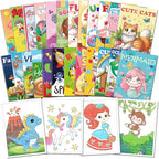 Kalysky 24 Mini Coloring Books for Kids Ages 4-8 8-12 Party Favors | 7 x 5.1 by Kalysky