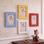 4 Pack 5 x 7 Picture Frame, Wood Beaded Boho Photo Frame, Vintage Photo Display - Image 8