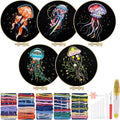 TINDTOP 5 Pack Embroidery Kit for Adult, Embroidery DIY Starter Kit | for by TINDTOP