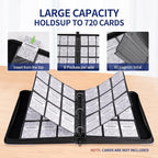 Card Binder – 720 Capacity, Zippered Trading Card Holder - Image 3