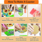 TDOOW Diamond Art Coasters Kits, 5D DIY Crafts Art Kits - Image 7