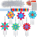 Ayhuhra 30 Sets Winter Snowflake Wind Chime Suncatchers Craft Kits DIY Window by Ayhuhra