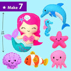 KRAFUN Mermaid Sea Animals Sewing Kit - Image 3