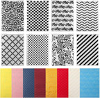 Geiserailie 8 Pcs Embossing Folders 2d/3D Embossing Machine Template Paper Card by Geiserailie