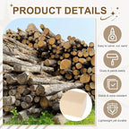 MECCANIXITY 6Pcs Basswood Sticks, 1.6" x 1.6" x 4" Square Wooden Dowel Rods - Image 3