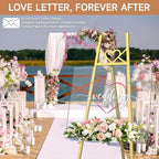55" Gold Easel Stand for Sign, Heavy Duty Display Easel - Image 2