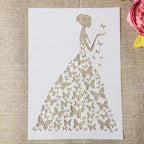 TIAMECH A4 Reusable Wedding Bride Stencil - Image 4