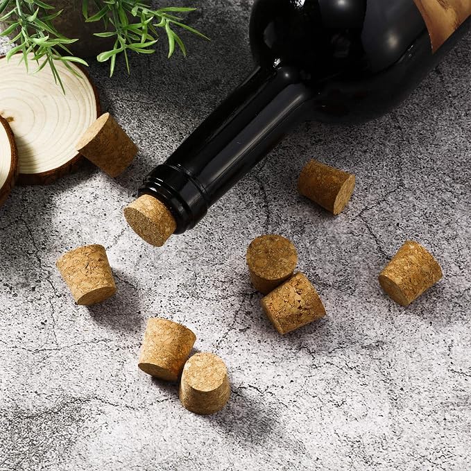Jetec 120 Pcs Tapered Cork Stoppers, Wood | Variety Pack Corks, Wine Beer Glass - Image 5