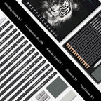 Aenir Sketch Pencils for Drawing, Drawing Pencils Set of 18, 10B–4H Graphite - Image 2