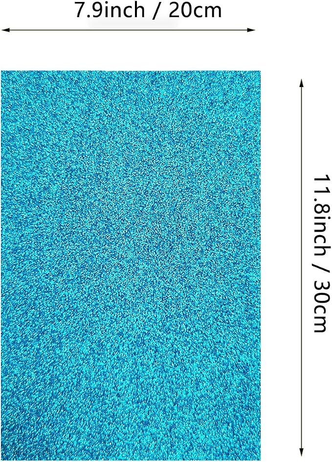 Jtnohx Glitter Felt Fabric, 8 x12 inches Felt Square Glitter - Image 5