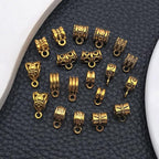 WOCRAFT 60pcs Antique Gold Bails Charms Bracelet Charms - Image 4