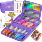 Soucolor 120 Neon Glitter Gel Pens, 60 Refills, Teen Girls Coloring Books | 60 by Soucolor