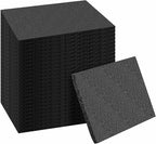 Frienda 48 Pcs 12" x 8" x 0.5" Polyethylene Foam Sheet Thick Black Packing Foam by Frienda