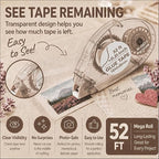 MARCADORUS Double Sided Tape Roller, 8 Pack, Extra-Long 52 Ft Each | 52 Ft x - Image 3