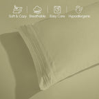 Elegant Comfort Luxurious 1500 Premium Hotel Quality Microfiber 4-Piece Sheet - Image 8