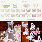 120 Pcs Aesthetic 3D Butterfly Scrapbooking Supplies, 2.2x2.4 Vintage Butterfly - Image 3