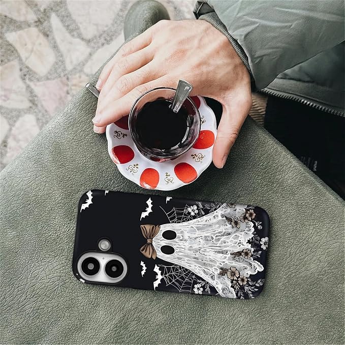 Case for iPhone 16 Plus, Scratch Resistant Hybrid Double Layer Hard Shell，Lace - Image 7