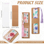 Honoson 100 Set Bookmark Holders Gift Set Kraft Paper Bookmark Sleeves - Image 2