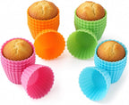 Bakerpan Silicone Mini Cupcake Liners 24 Pack by Forallyourbakingneeds