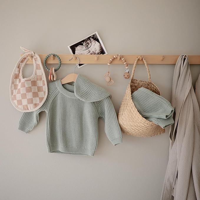 FRIGG Lucky Symmetrical SilkySoft Silicone Baby Pacifier | Made in Denmark | BPA-Free (Great Gray/Honey Gold, 6-18 Months)
