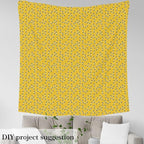 Feelyou Cute Bees Fabric by The Yard, Cartoon Bee and Flowers Upholstery Fabric - Image 3