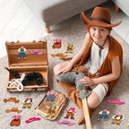 48Pcs Western Cowboy Hat Cutouts Bulletin Board Decorations Pink Cowgirl Paper - Image 5