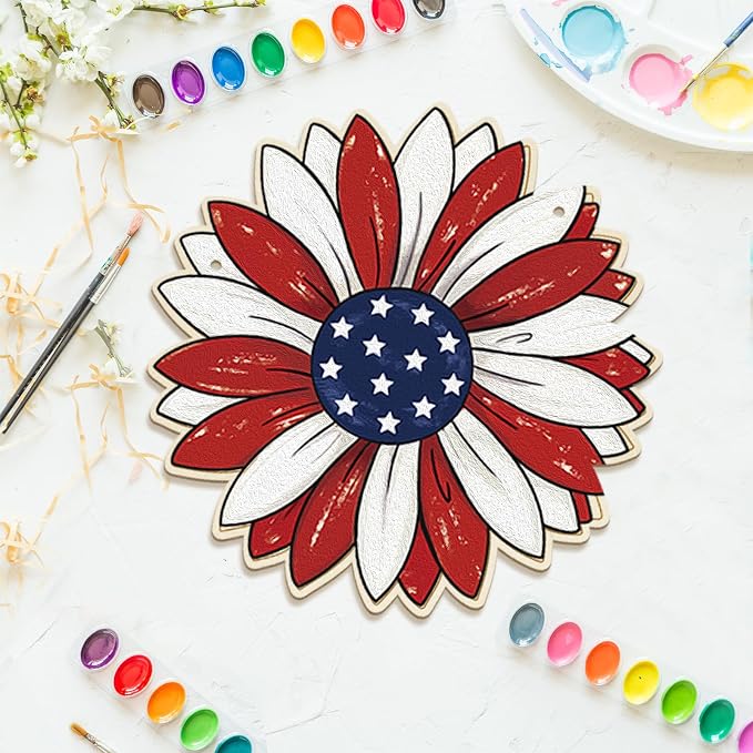 Large 12" Wooden Spring Ornaments to Paint Star Crafts, DIY Blank Unfinished - Image 3