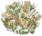 180PCS Gold Foil Vintage Botanical Flower Scrapbook Stickers, Craft Supplies - Image 3