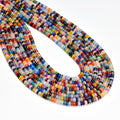ICAI Beads Natural 2x4mm Rondelle Beads, Abacus Disk Stone Spacer Beads – Loose by CAI+YI+MING
