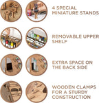 Plydolex Wooden Craft Paint Storage Rack Organizer - Image 2