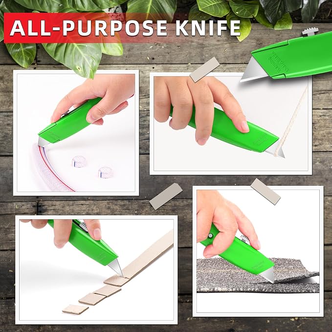 DIYSELF 30 Pack Box Cutter Heavy Duty Aluminium Shell Utility Knife | SK5 Steel - Image 5