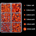 4000pcs Mixed Size Hot Fix Round Crystals Gems Glass Stones Hotfix Flat Back - Image 3