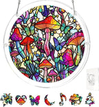 Acrylic Puzzle Suncatcher, Stained Glass Style Art DIY Puzzle by REAIJUNPIN