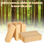 Acrux7 8 Pack 8 x 2 x 2 Inch Basswood Carving Blocks, Natural Unfinished Bass - Image 3