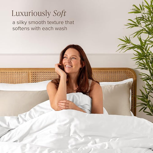 Bare Home 100% Rayon Made from Bamboo Luxury Body Size Cooling Pillowcase - Image 2