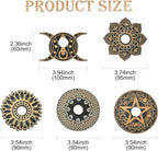 10 pcs 5 Styles Moon Flower Theme Wooden Crystal Display Star Round Lotus - Image 2