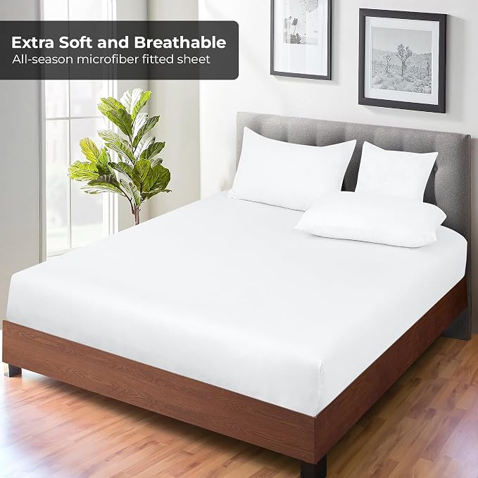 Royale Linens Fitted Sheet Twin - Image 4