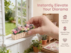 Abaodam Dollhouse Flowers Box, 1:12 Miniature Flowers - Image 4