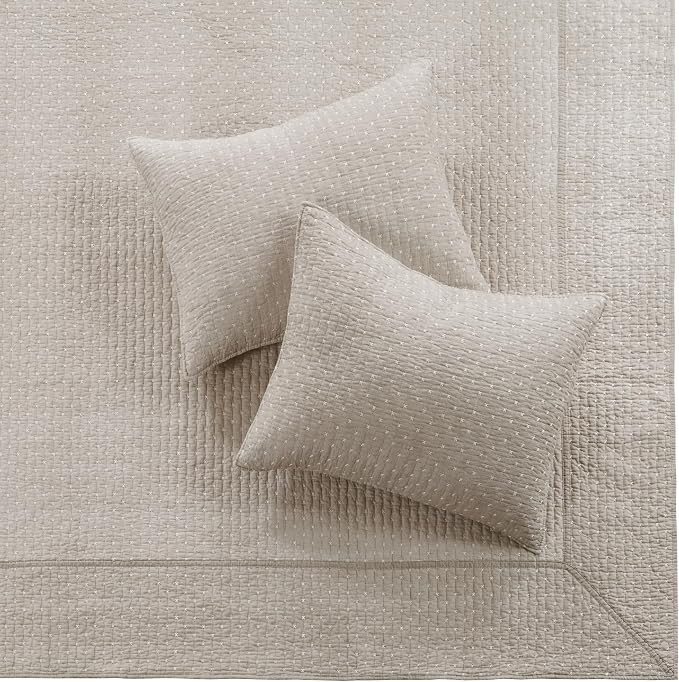Levtex Home Cross Stitch Reversible Queen Bedspread Set - Image 8