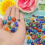 Assorted Glass Beads for Jewelry Making Adults, Bulk Glass Beads for Crafts - Image 2