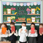 Christian Bulletin Board Set God Says You are Religious Classroom Decoration - Image 5
