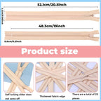 YAKA 20pcs Lvory Nylon Invisible Zippers Tailor Sewing Tools Garment - Image 2