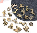 WOCRAFT 60pcs Antique Bronze Dogs Bracelet Charms - Image 3
