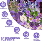 Dried Flowers for Resin 119Pcs | Pink Real Natural Pressed Flowers - Image 3