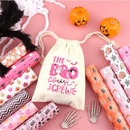 Tintnut Pink Halloween Heat Transfer Vinyl, pumpkins & bats patterned HTV - Image 5