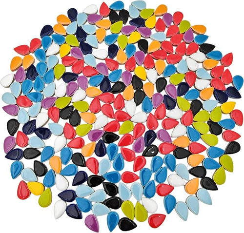 1.1lb Ceramic Mosaic Tiles, Mixed Colour Ceramic Mosaic Pieces - Image 2