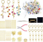 Crekeso 341Pcs Charms Keychain Making Kit, Complete DIY Bag Charm Supplies Kit by Unknown