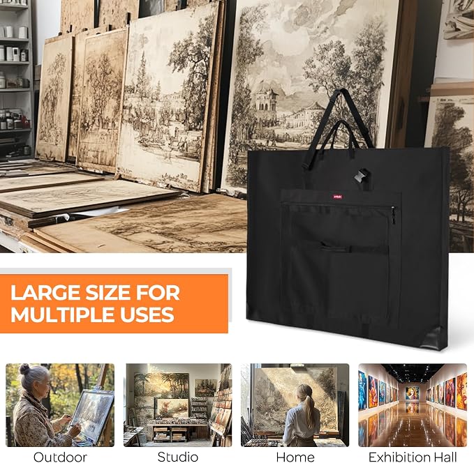 Nicpro Wide Gusset Art Portfolio Case 32 x 42”, Large Tote Bag - Image 8