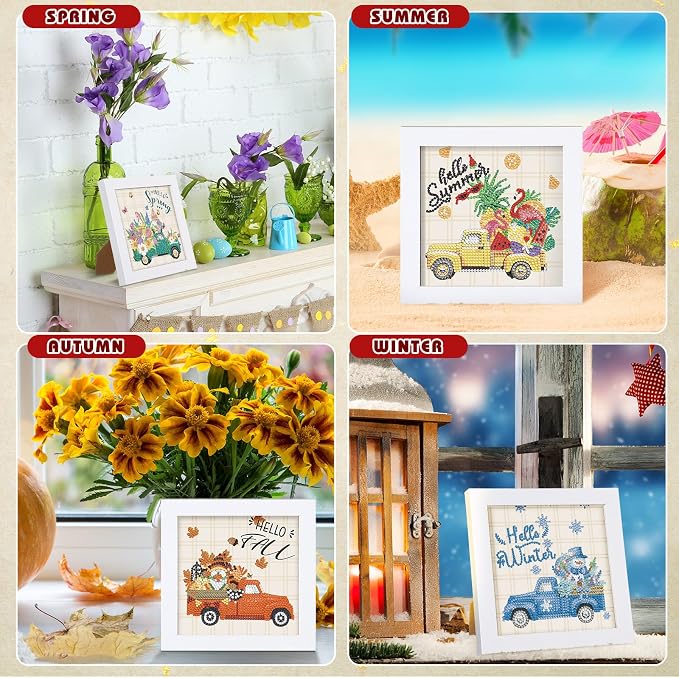 Trandraft 13 Pcs Truck Seasonal Diamond Art Kits - Image 5
