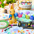 Shuttle Art Acrylic Paint Set, 16 x12ml Tubes Artist Quality Non Toxic Rich - Image 2